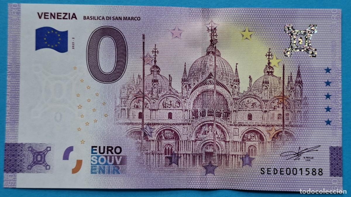 Banconote internazionali: BILLETE 0 Euro Souvenir Italia: SEDE 2025-2 VENEZIA - Basilica de San Marco