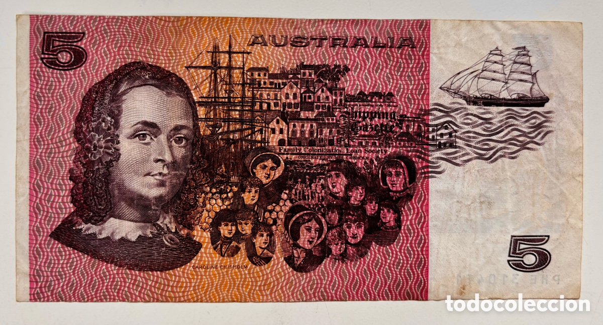 Billetes extranjeros: Billete AUSTRALIA 5 Dolares (1983) - Foto 2