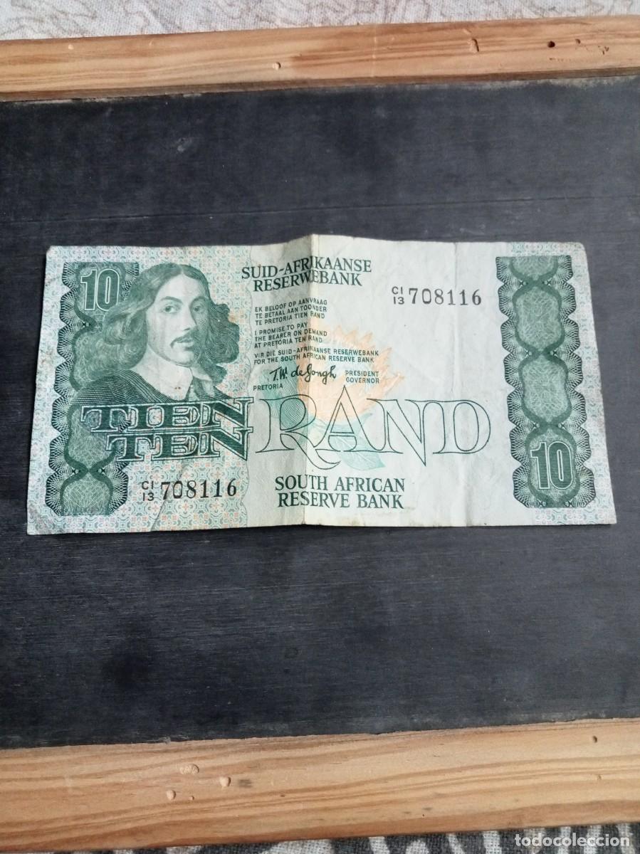 Billetes extranjeros: BILLETE SUDAFRICA 10 RAND ND BC