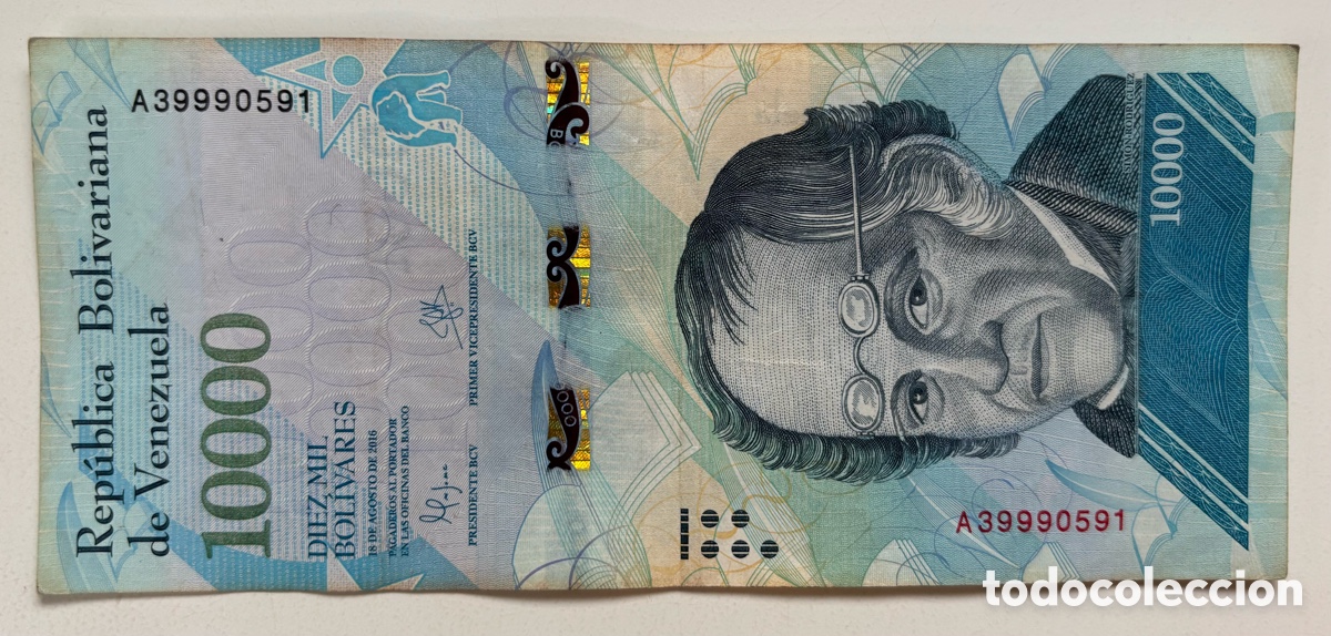 Billetes extranjeros: Billete VENEZUELA 10000 Bolivares 2016