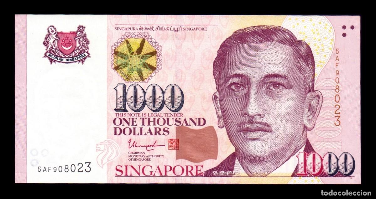 Billetes extranjeros: Singapur 1000 D&oacute;lares Encik Yusof bin Ishak 2010-2018 Pick 51h Sc Unc