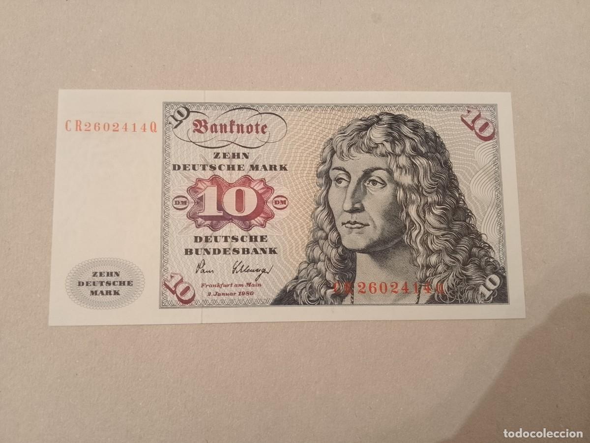 Billetes extranjeros: Billete Alemania, 10 Mark, a&ntilde;o 1980, UNC