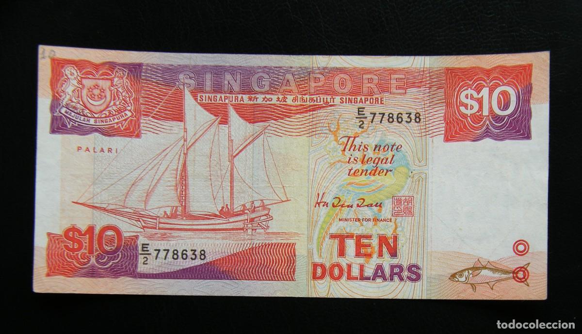 Billets internationaux: SINGAPUR BILLETE DE 10 Dolares 1988 EBC