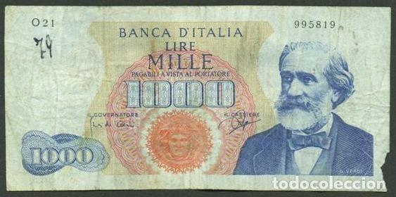 Billetes extranjeros: ITALIA. 1000 lire 14.01. 1964. Pick 96 c. Verdi.