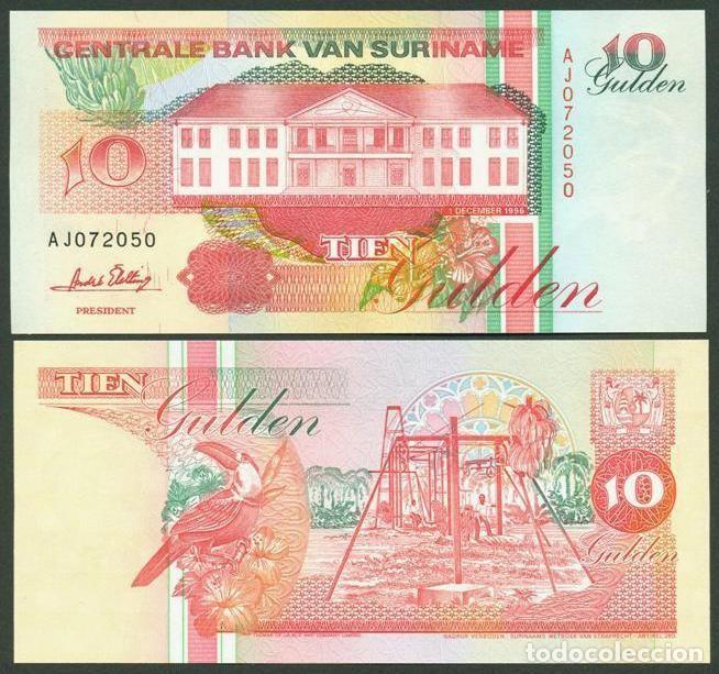 Billetes extranjeros: SURINAM (SURINAME). 10 gulden 1996. Pick 137 b. S/C.