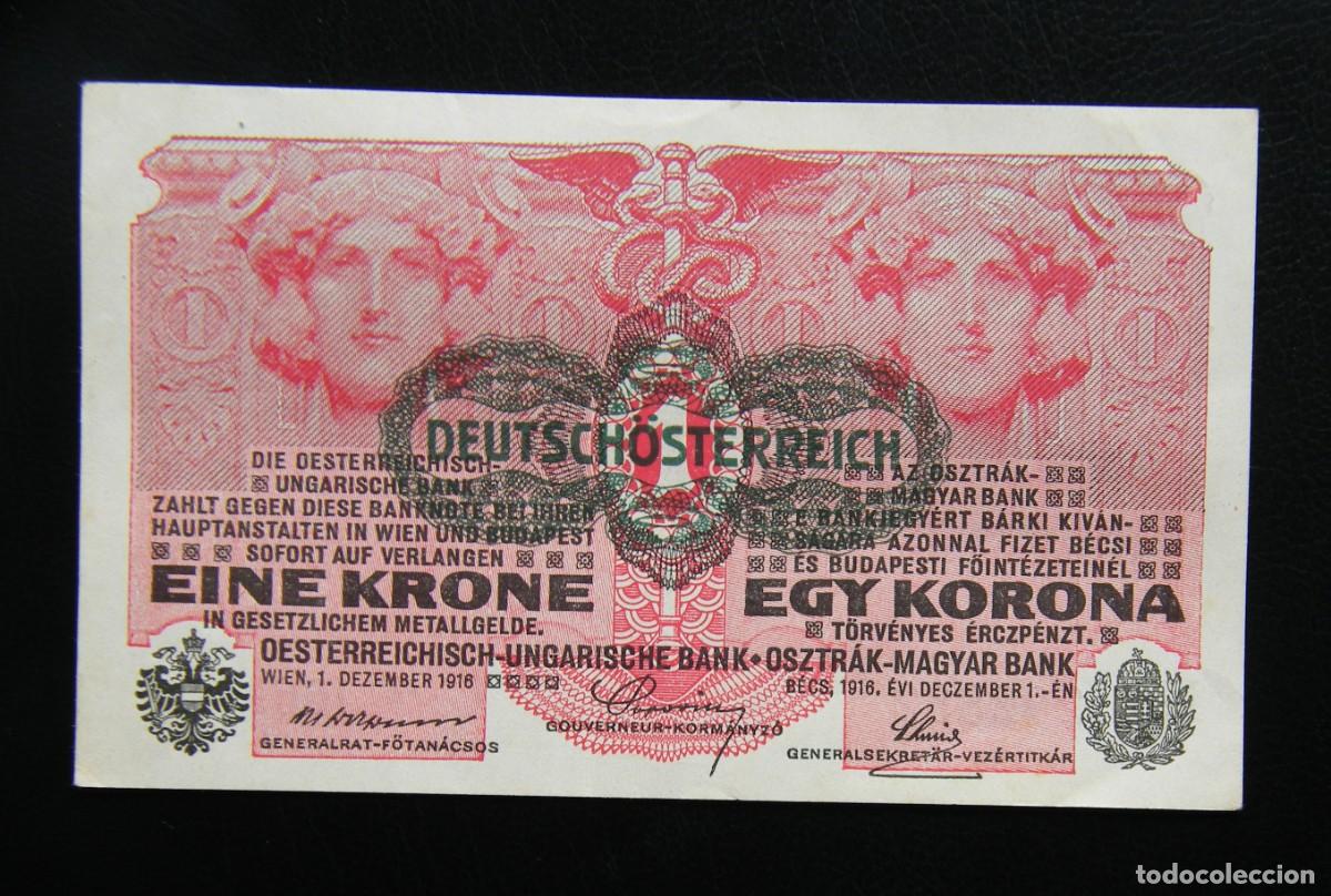 Internationale Banknoten: AUSTRIA BILLETE DE 1 CORONA 1916 COMO NUEVO