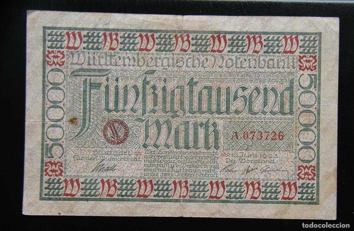 Billets internationaux: ALEMANIA BILLETE DE 50.000 MARCOS 1923 CIRCULADO