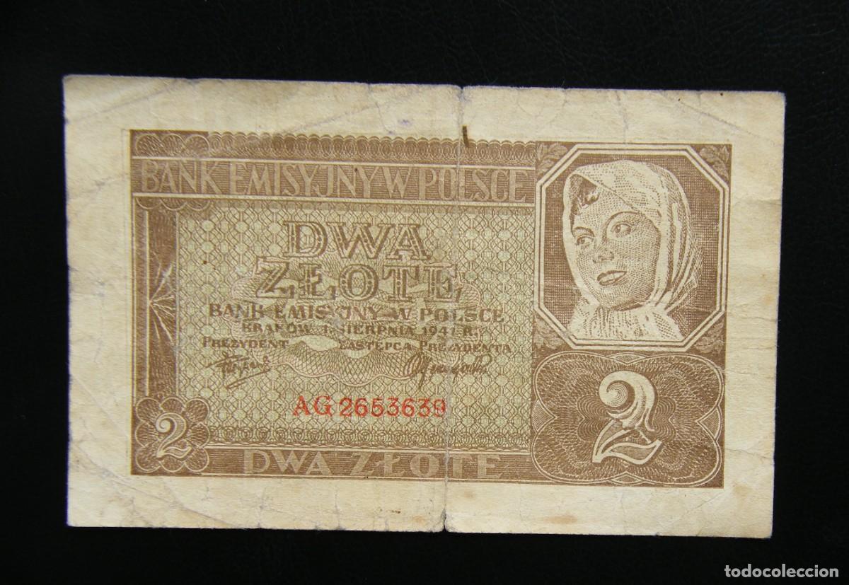 Internationale Banknoten: POLONIA BILLETE DE 2 ZLOTE 1941 CIRCULADO