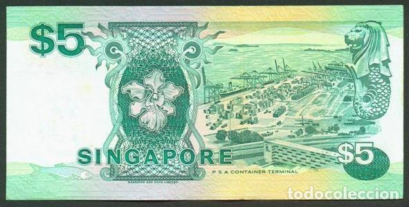 Billetes extranjeros: SINGAPUR (SINGAPORE). 5 $ (1997). Pick 35. - Foto 2