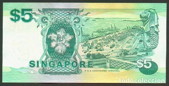 Billetes extranjeros: SINGAPUR (SINGAPORE). 5 $ (1997). Pick 35. - Foto 2