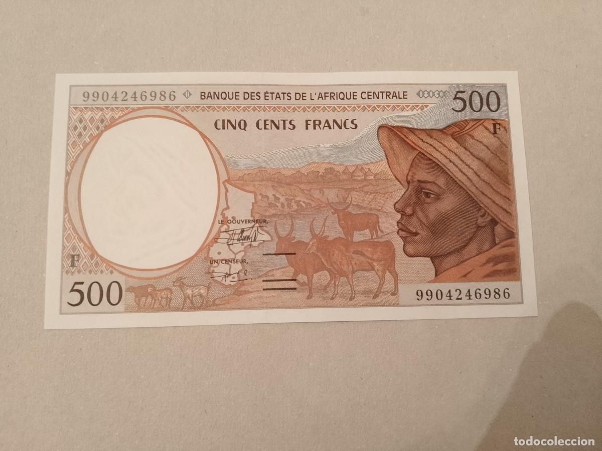 Billetes extranjeros: Billete de los Estados de &Aacute;frica central de 500 francs, UNC