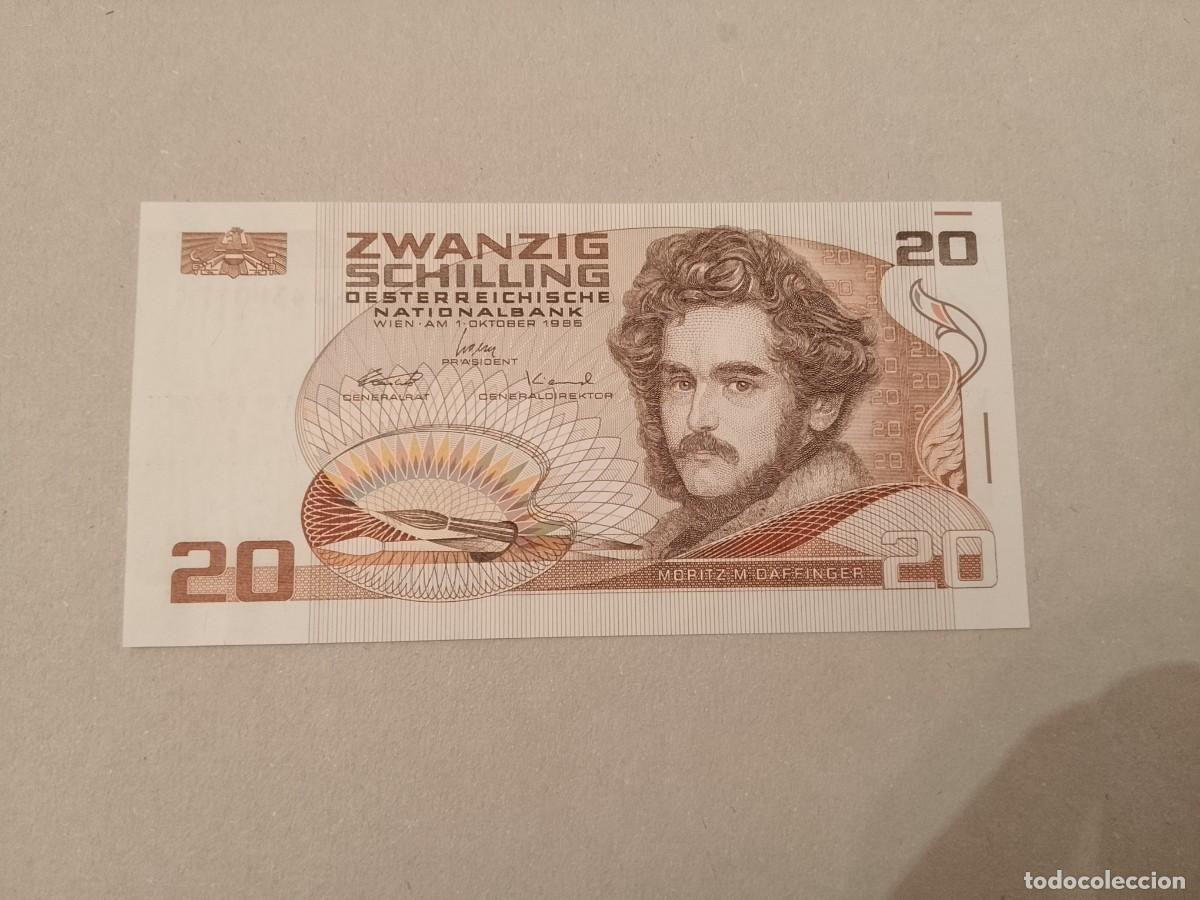 Billetes extranjeros: Billete Austria, 20 chelines, a&ntilde;o 1986, UNC