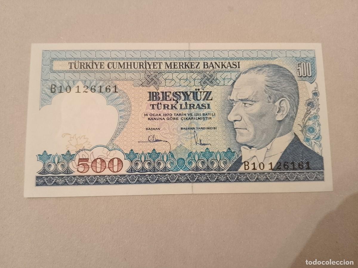 Billetes extranjeros: Billete Turqu&iacute;a, 500 T&uuml;rk Lirası, a&ntilde;o 1983, UNC