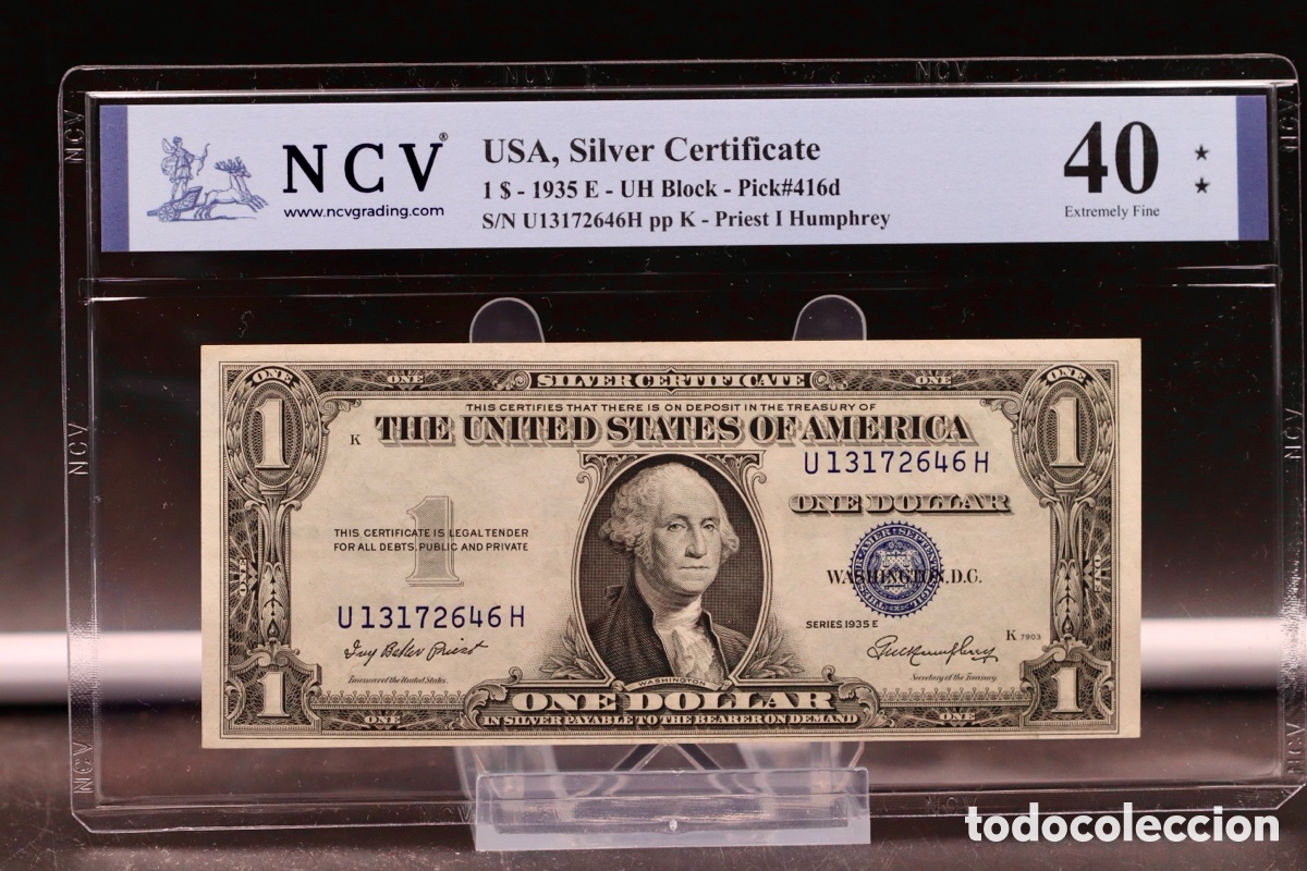 Billetes extranjeros: USA, Silver certificado