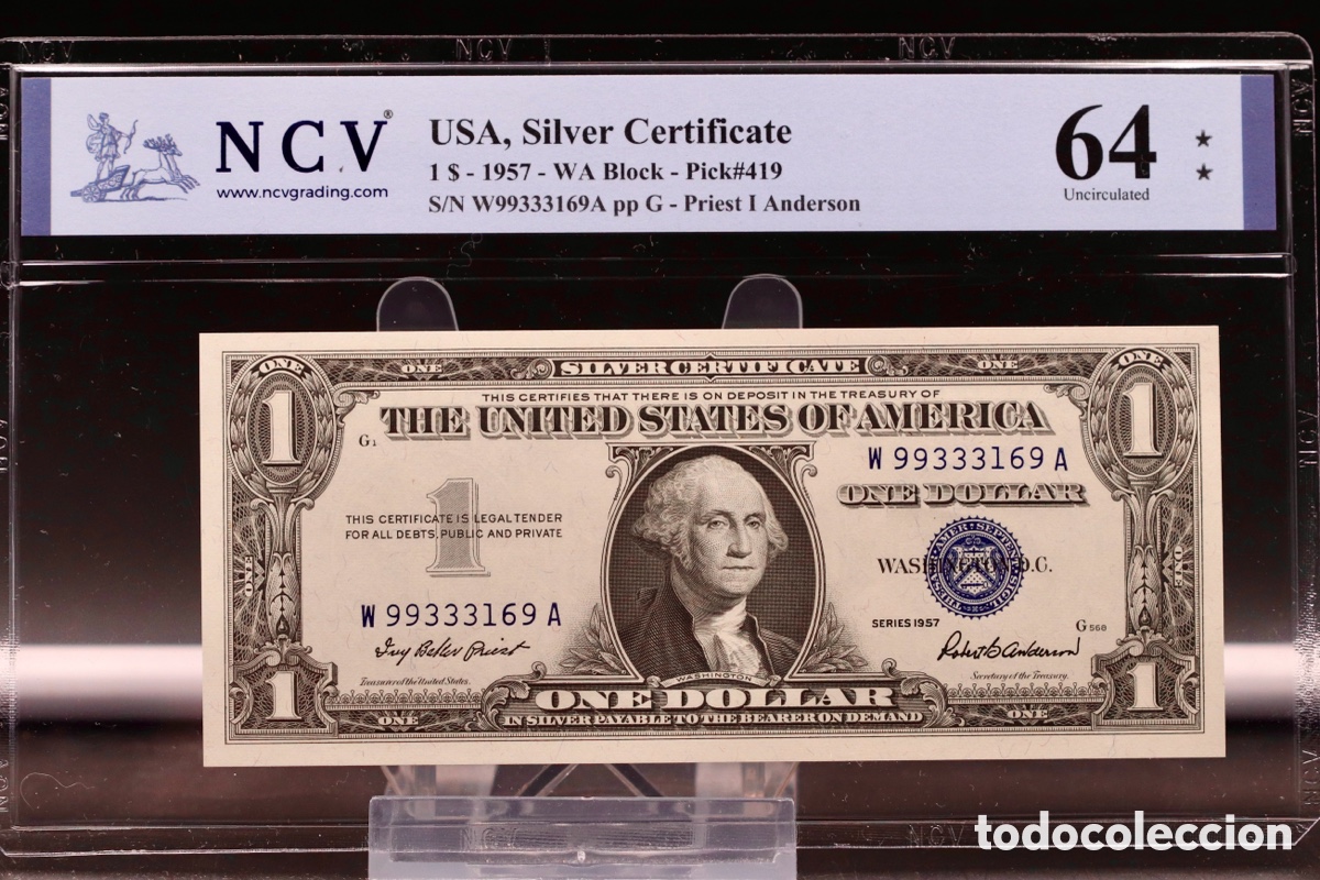 Billetes extranjeros: USA. Silver Certificado