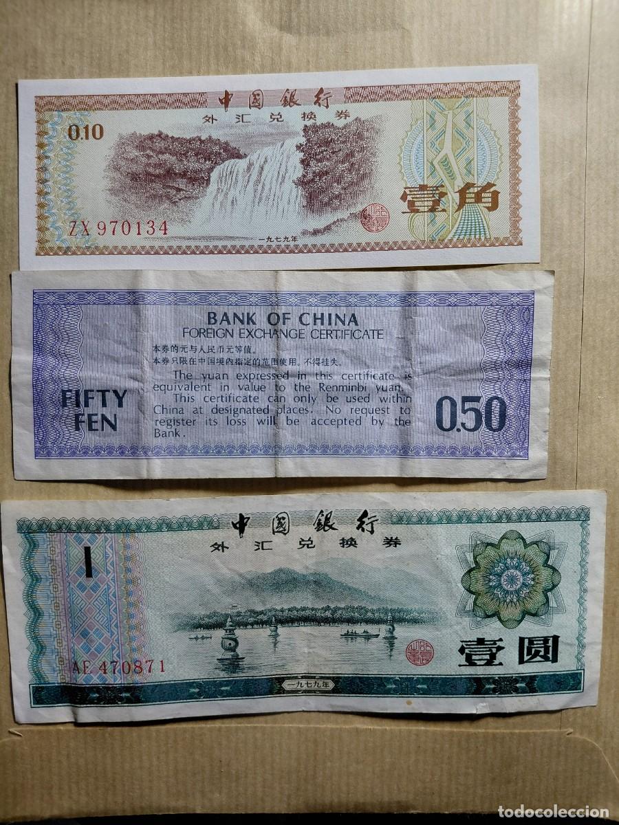 Billetes extranjeros: CHINA - LOTE 3 BILLETES