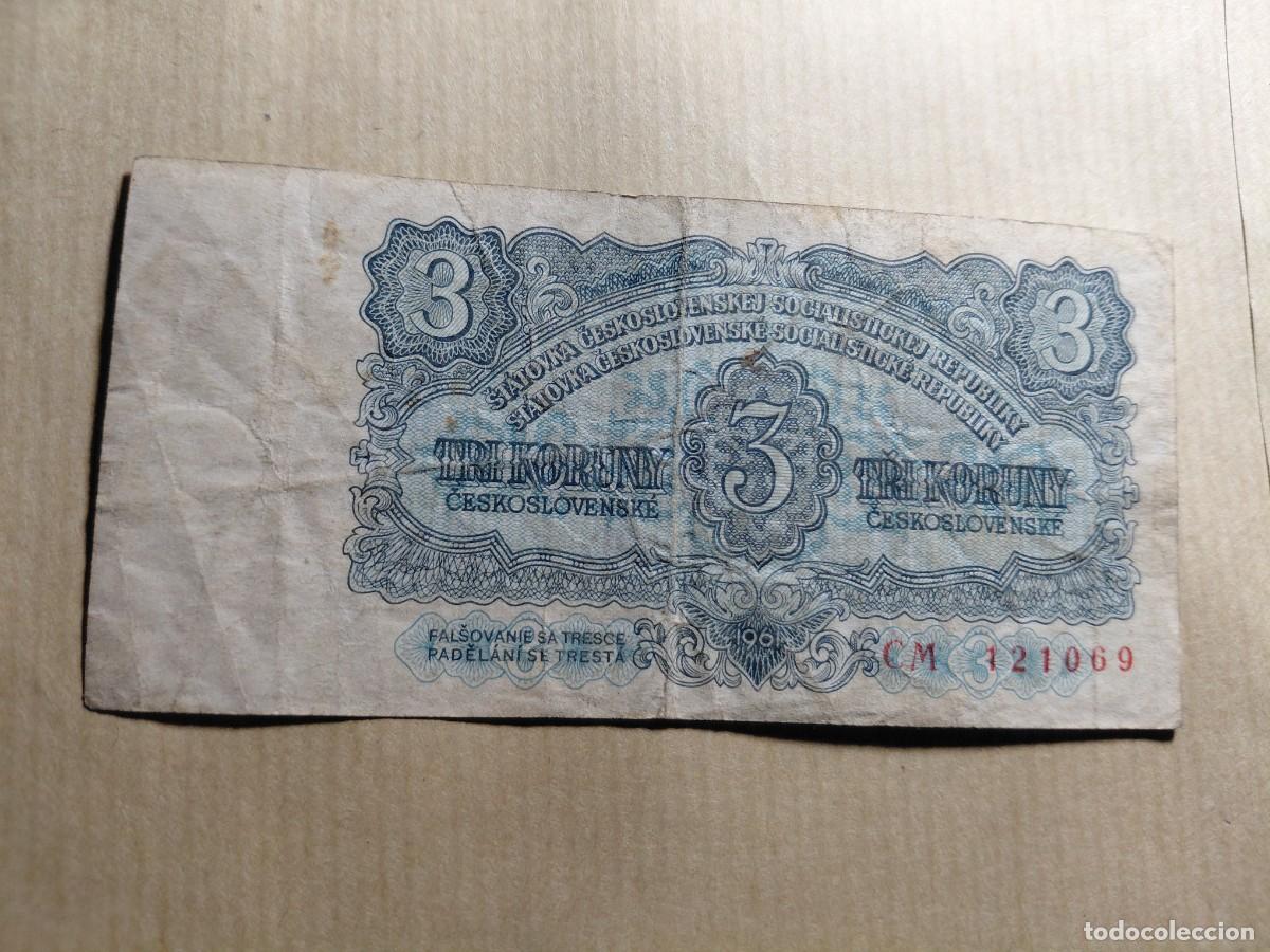 Billetes extranjeros: CHECOSLOVAQUIA - 3 KORUN 1961 P81
