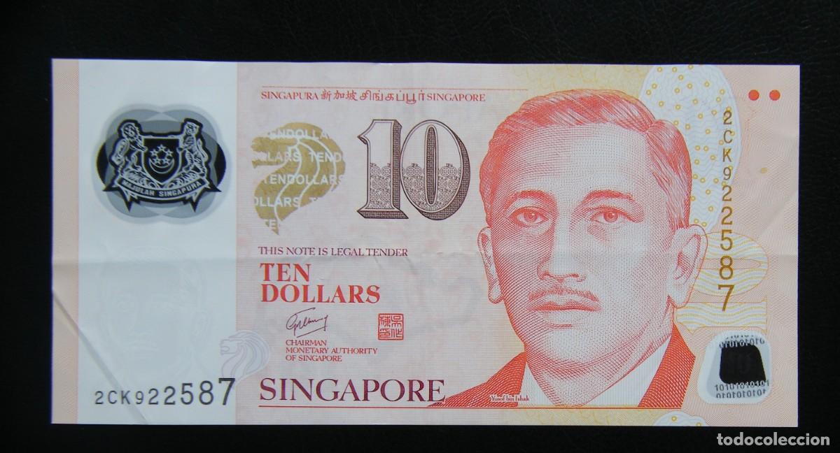 Billets internationaux: SINGAPUR BILLETE DE 10 DOLARES... -PLASTICO- CIRCULADO