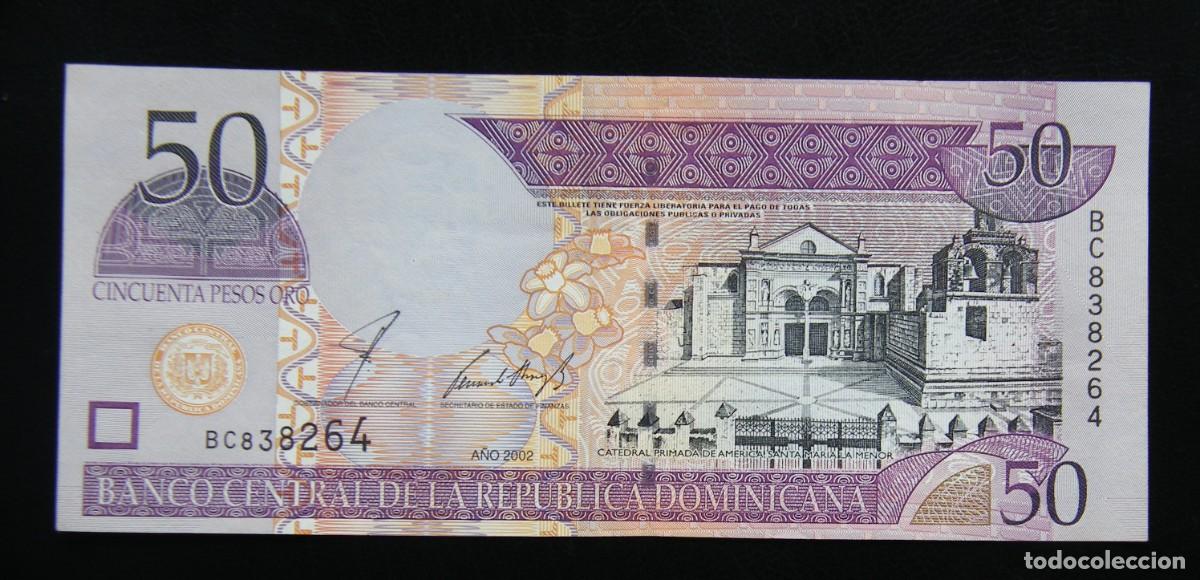 Billetes extranjeros: REPUBLICA DOMINICANA BILLETE DE 50 PESOS 2002 EBC