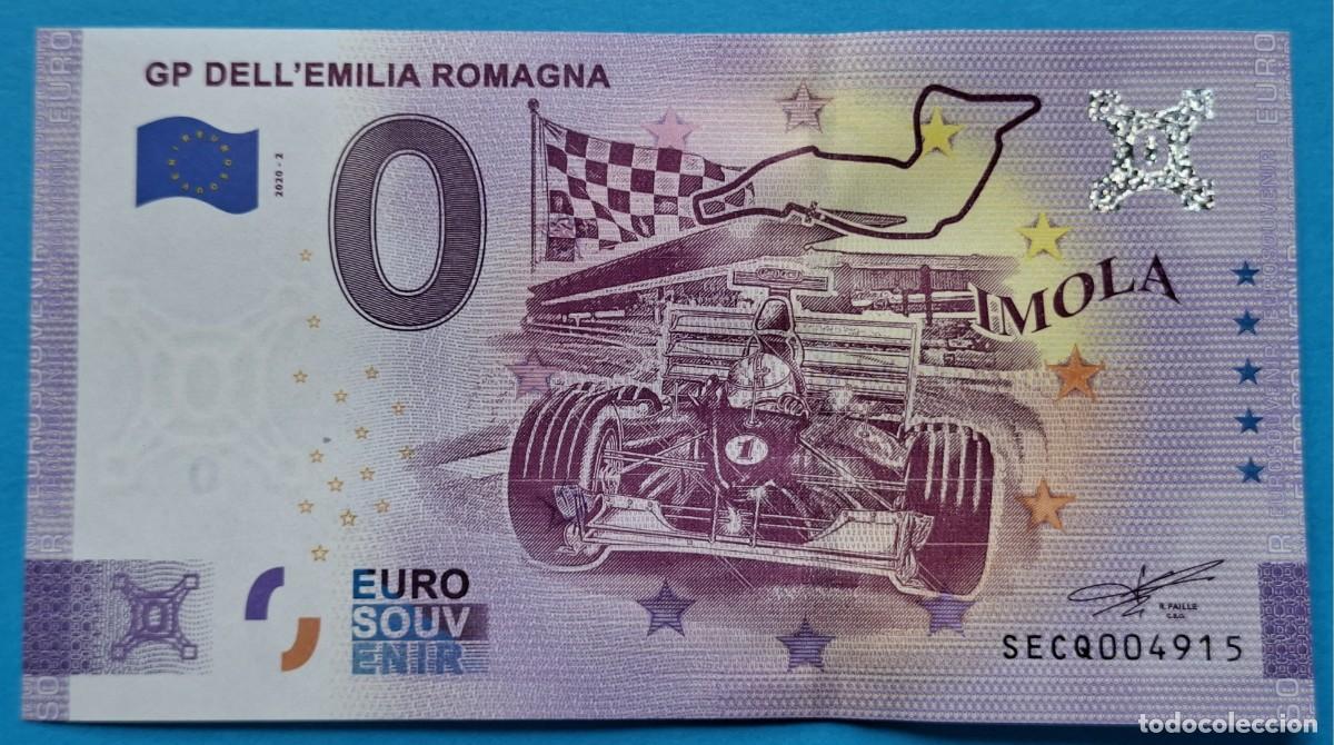 Billetes extranjeros: BILLETE 0 Euro Souvenir Italia: SECQ 2020-2 GP DELL'EMILIA ROMAGNA - IMOLA F1 Salida