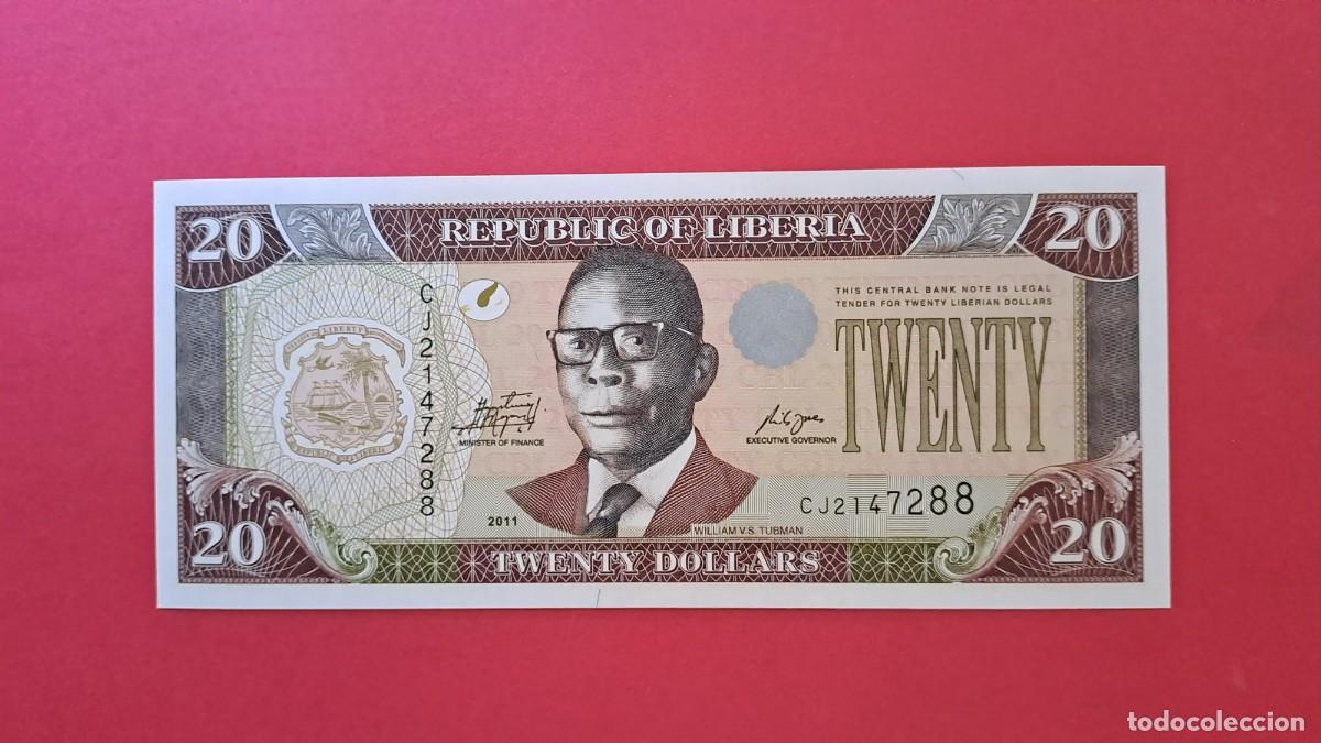 Billets internationaux: LIBERIA - 2.011 - 20 D&Oacute;LARES - SIN CIRCULAR