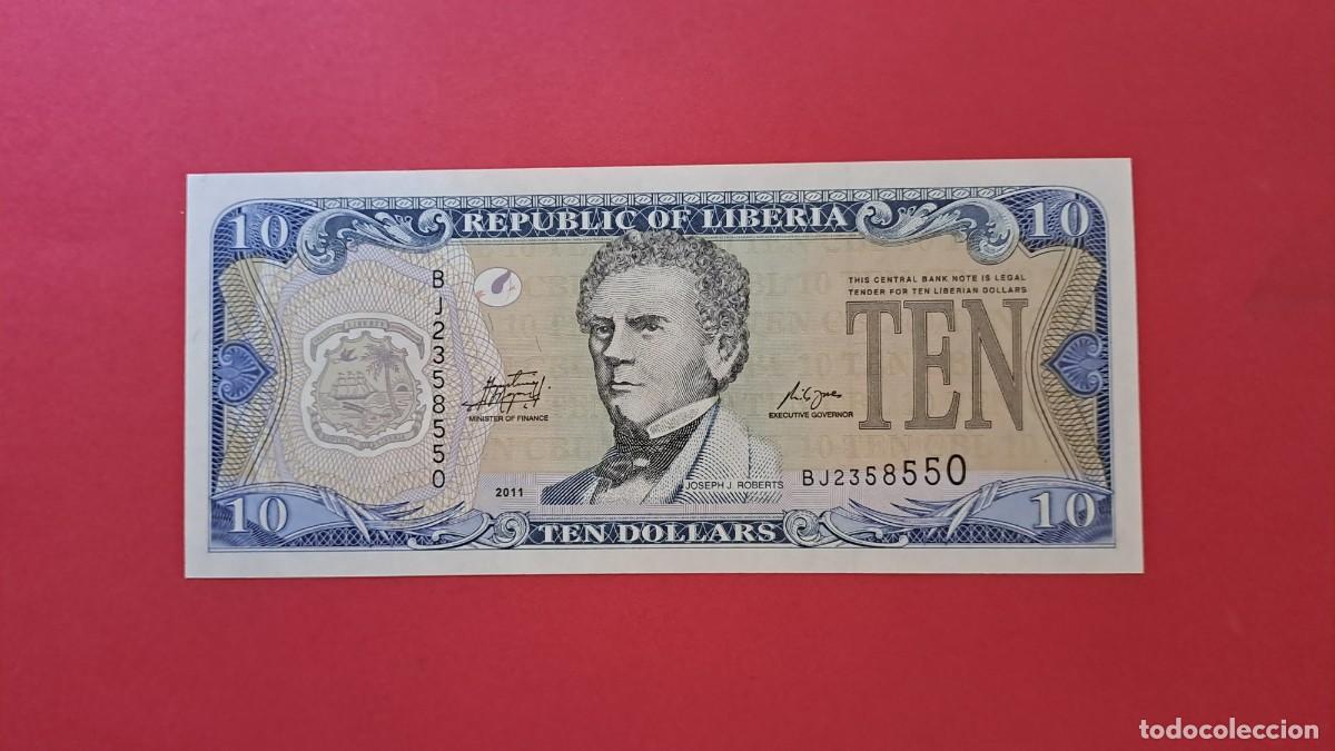 Internationale Banknoten: LIBERIA - 2.011 - 10 D&Oacute;LARES - SIN CIRCULAR