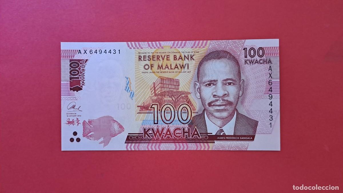 Billetes extranjeros: MALAWI - 2.016 - 100 KWACHA - SIN CIRCULAR