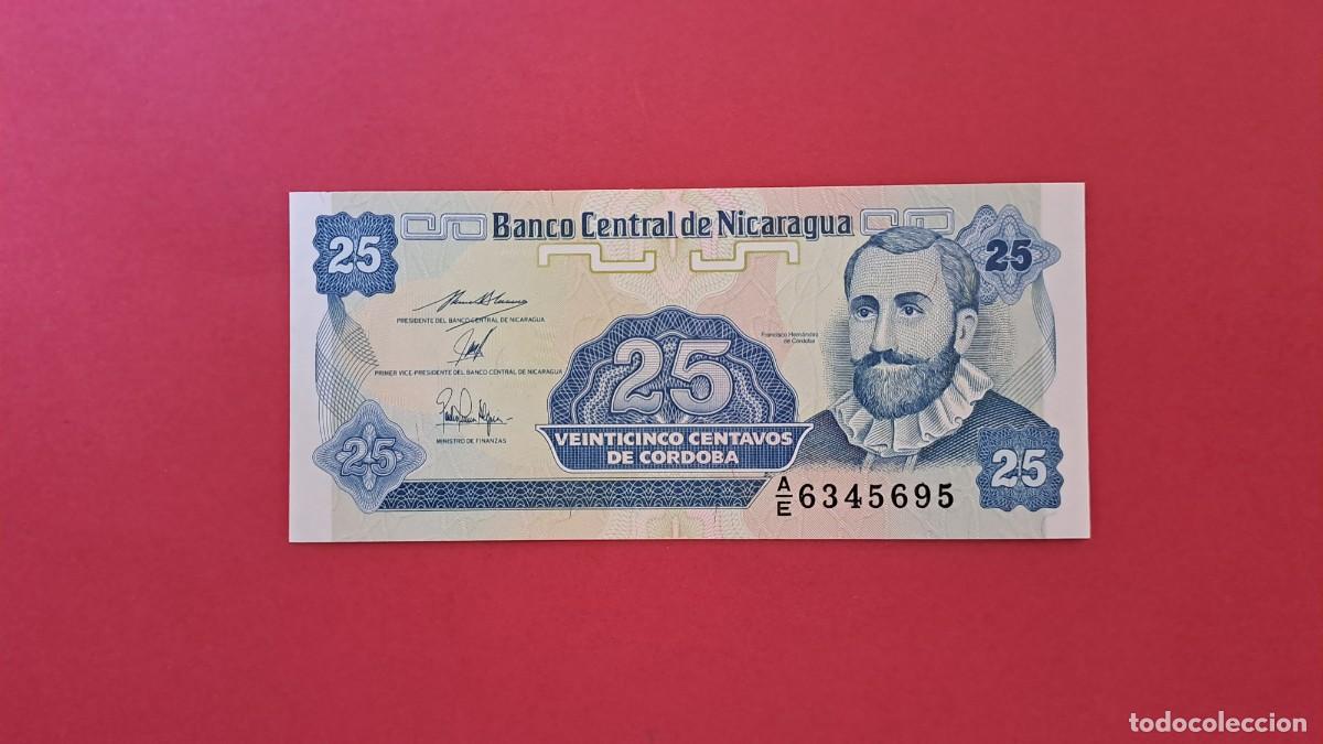Notas Internacionais: NICARAGUA - 25 CENTAVOS - SIN CIRCULAR