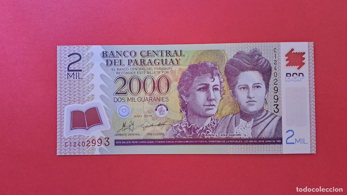 Billets internationaux: PARAGUAY - 2.011 - 2.000 GUARAN&Iacute; - SIN CIRCULAR
