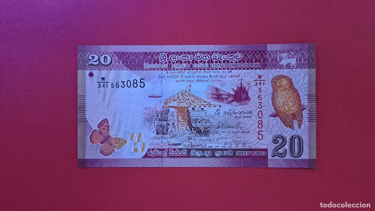 Banconote internazionali: SRI LANKA - 2.015 - 20 RUPIAS - SIN CIRCULAR