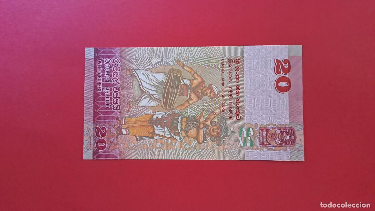 Billetes extranjeros: SRI LANKA - 2.015 - 20 RUPIAS - SIN CIRCULAR - Foto 2