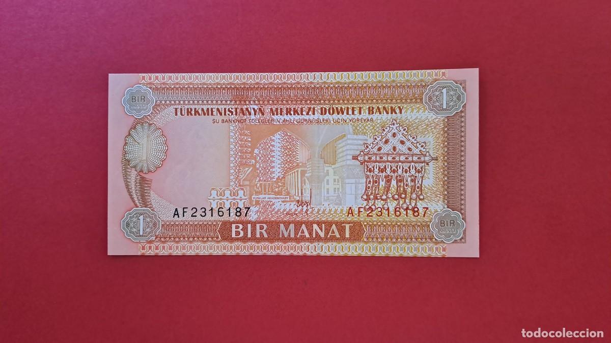 Internationale Banknoten: TURKMENIST&Aacute;N - 1 MANAT - SIN CIRCULAR