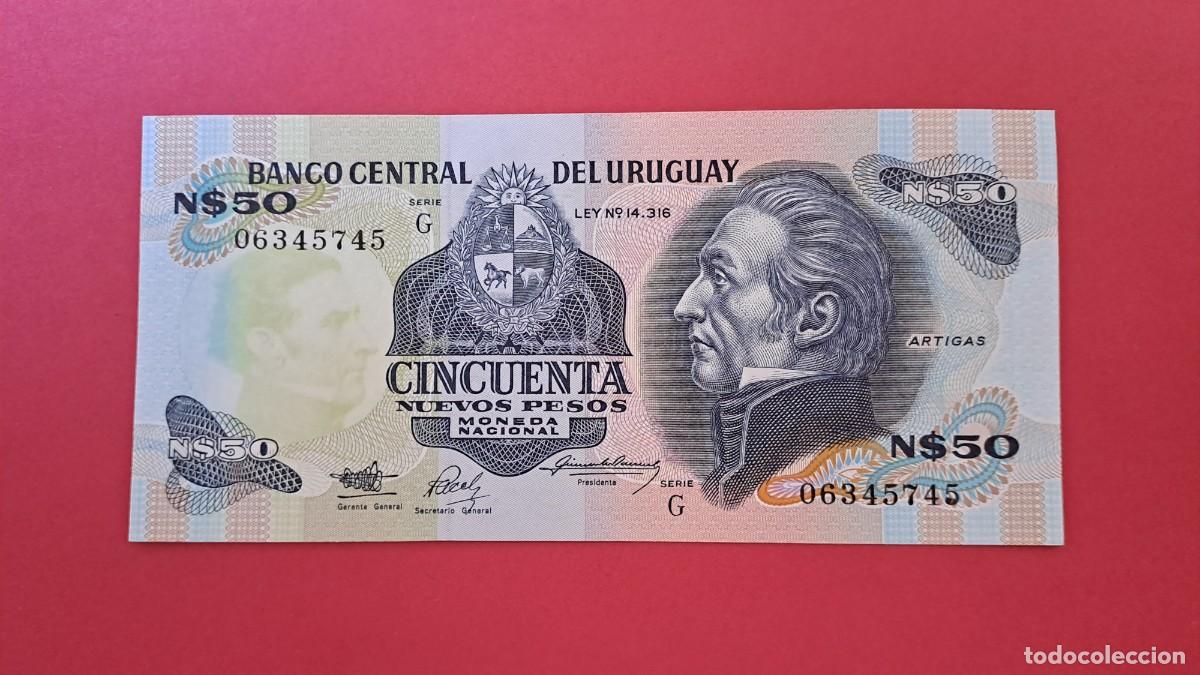 Internationale Banknoten: URUGUAY - 50 NUEVOS PESOS - SIN CIRCULAR
