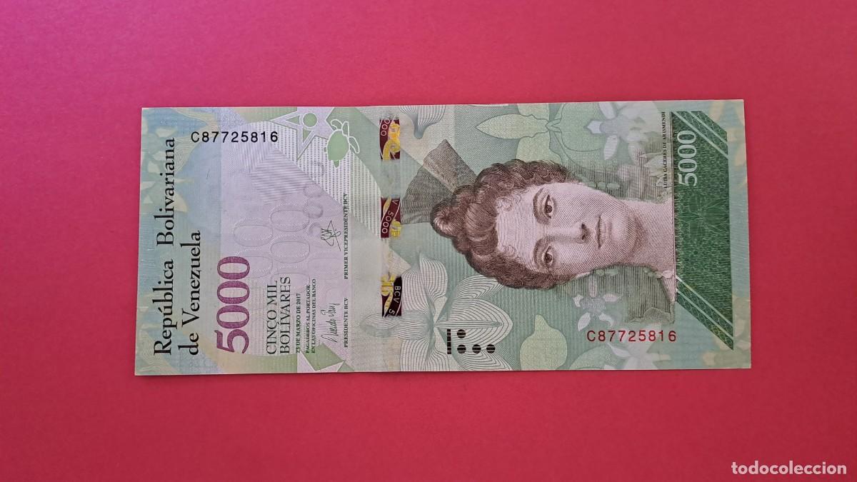 Internationale Banknoten: VENEZUELA - 2.017 - 5.000 BOL&Iacute;VARES - SIN CIRCULAR