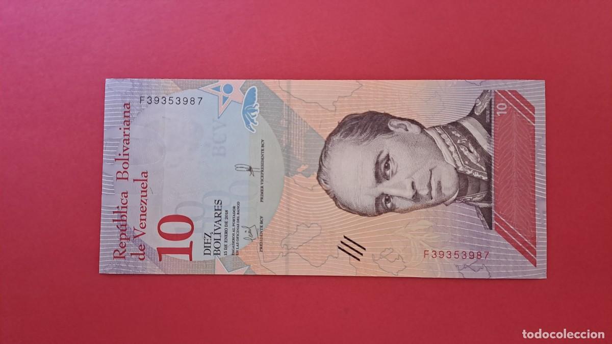 Billetes extranjeros: VENEZUELA - 2.018 - 10 BOL&Iacute;VARES - SIN CIRCULAR