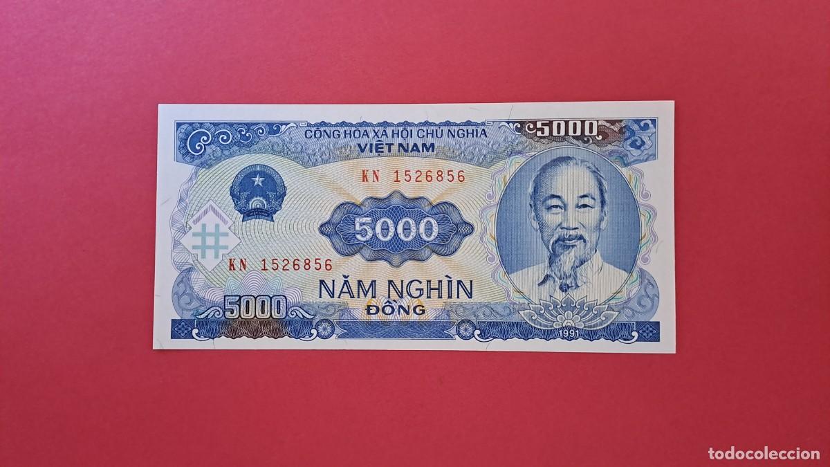 Notas Internacionais: VIETNAM - 1.991 - 5.000 DONG - SIN CIRCULAR