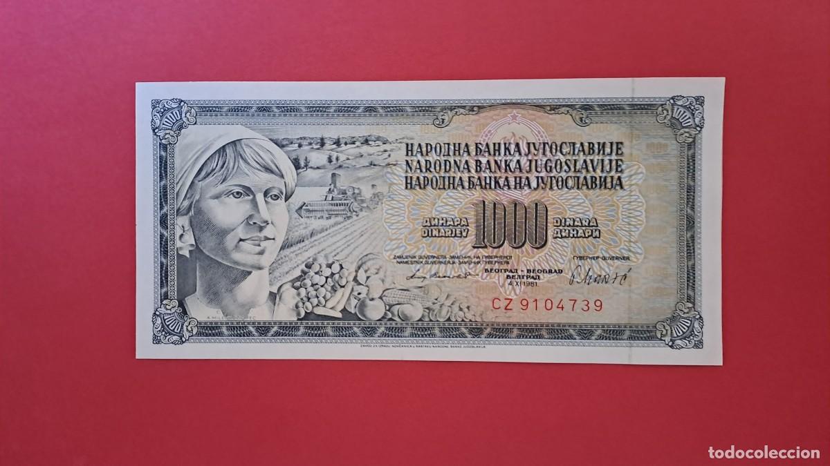 Billetes extranjeros: YUGOSLAVIA - 1.981 - 1.000 DINAR - SIN CIRCULAR