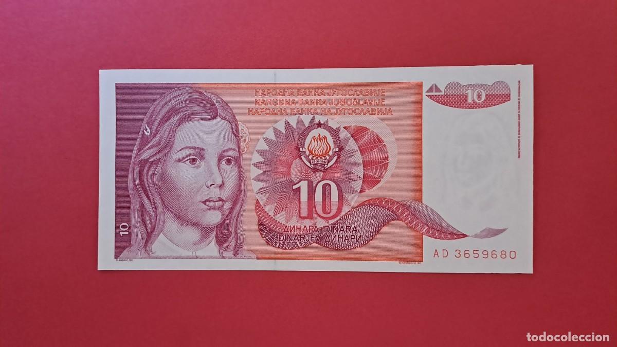 Billets internationaux: YUGOSLAVIA - 1.990 - 10 DINAR - SIN CIRCULAR