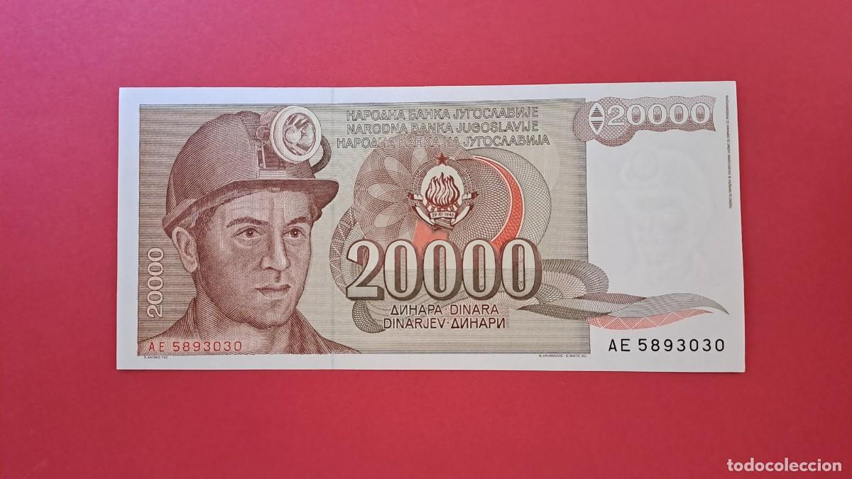 Billets internationaux: YUGOSLAVIA - 1.987 - 20.000 DINAR - SIN CIRCULAR
