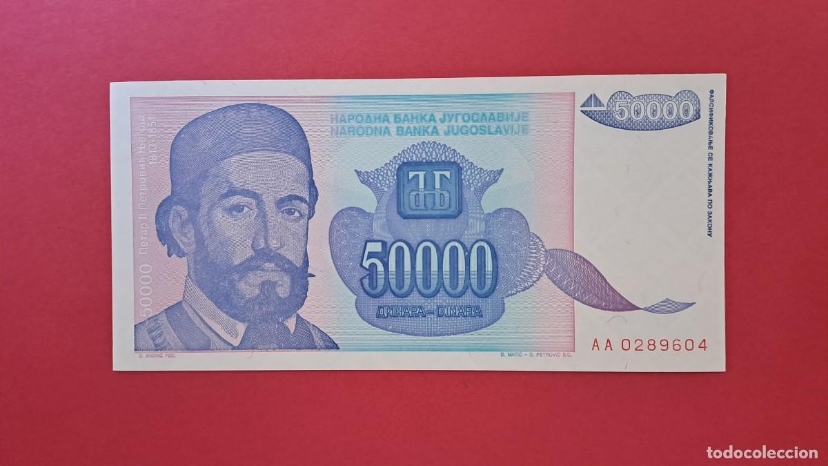 Internationale Banknoten: YUGOSLAVIA - 1.993 - 50.000 DINAR - SIN CIRCULAR