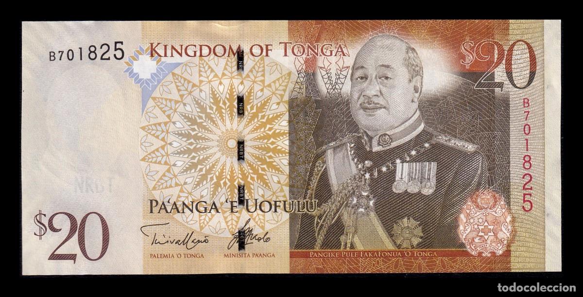 Billetes extranjeros: Tonga 20 Pa`anga Jorge Tupou V 2009 Pick 41b Sc Unc