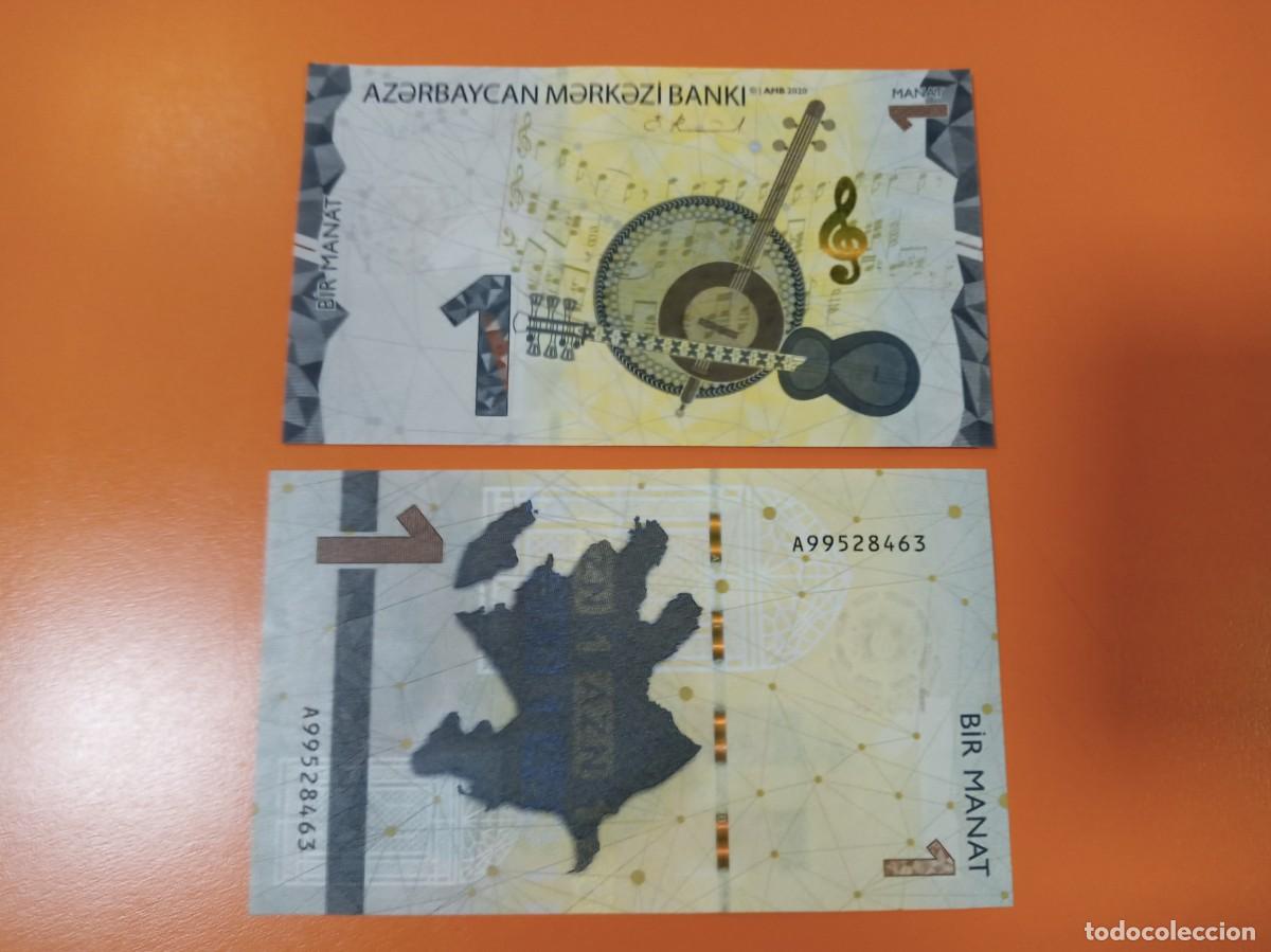 Billetes extranjeros: AZERBAIY&Aacute;N 1 MANAT 2020