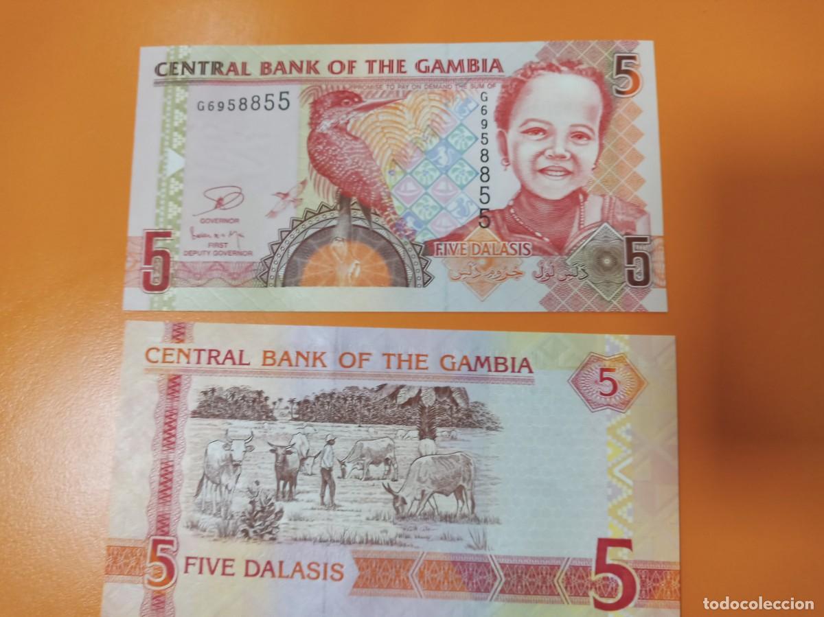 Billetes extranjeros: GAMBIA 5 DALASI 2013