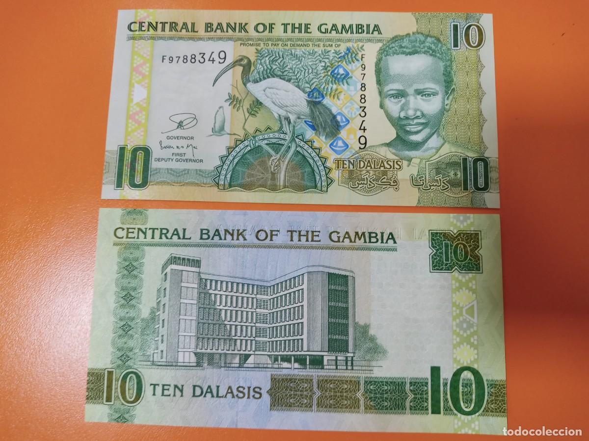 Billetes extranjeros: GAMBIA 10 DALASI 2013