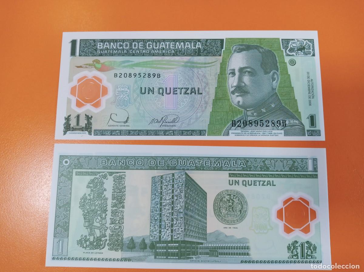 Billetes extranjeros: GUATEMALA 1 QUETZAL 2006