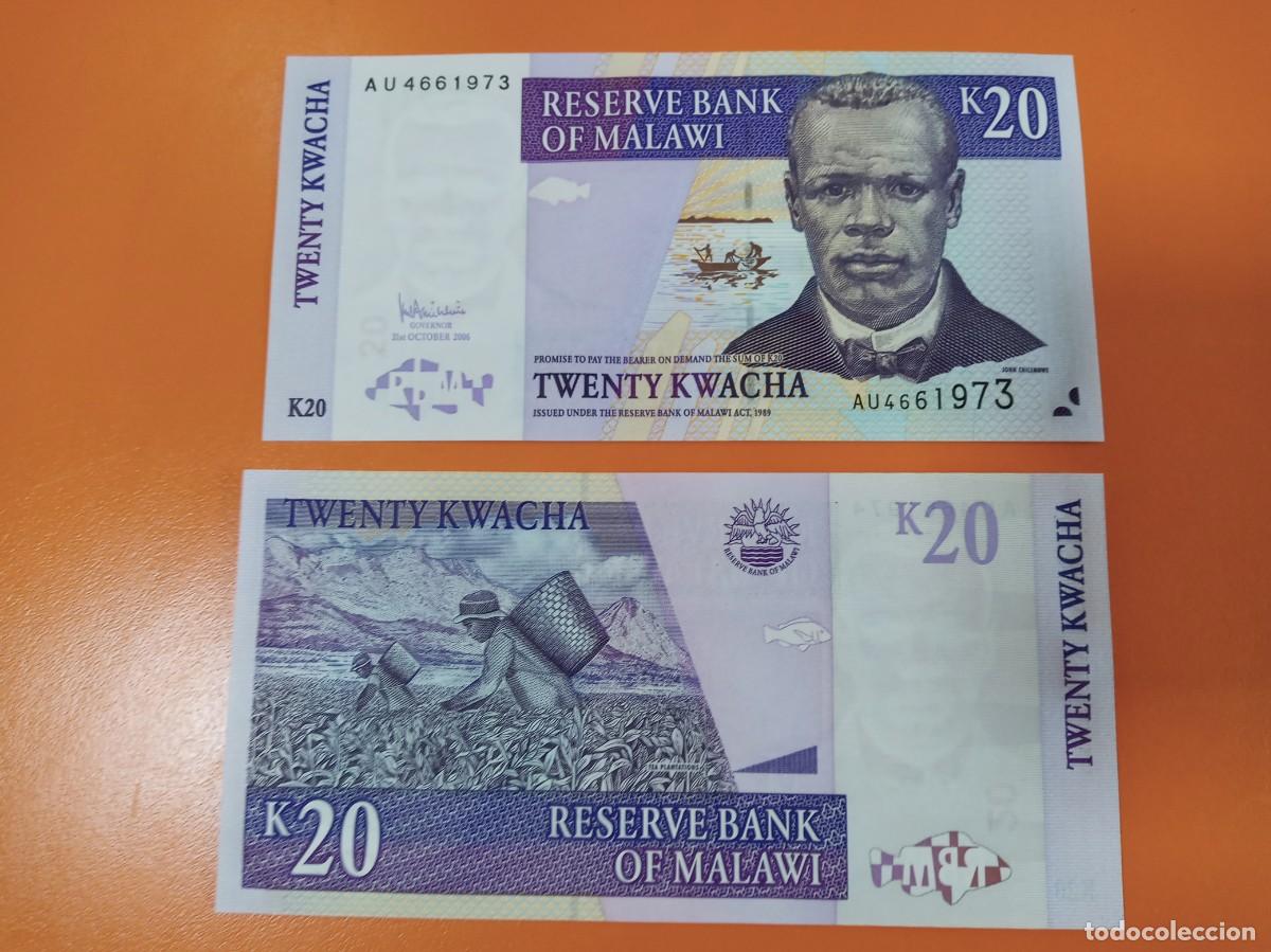 Banconote internazionali: MALAUI 20 KWACHA 2006
