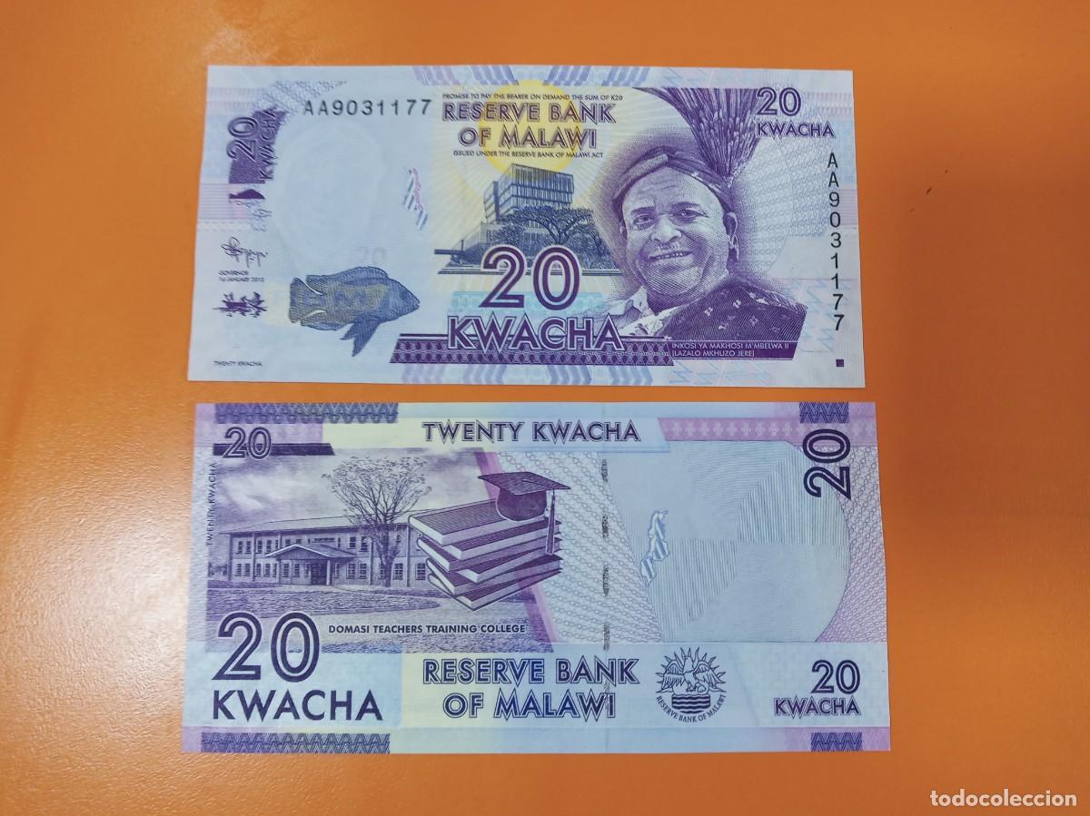 Banconote internazionali: MALAUI 20 KWACHA 2012