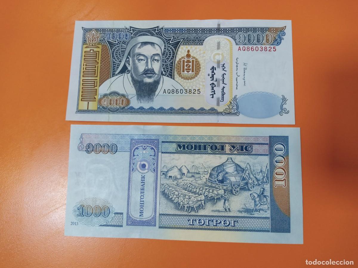 Billetes extranjeros: MONGOLIA 1000 TUGRIK 2013