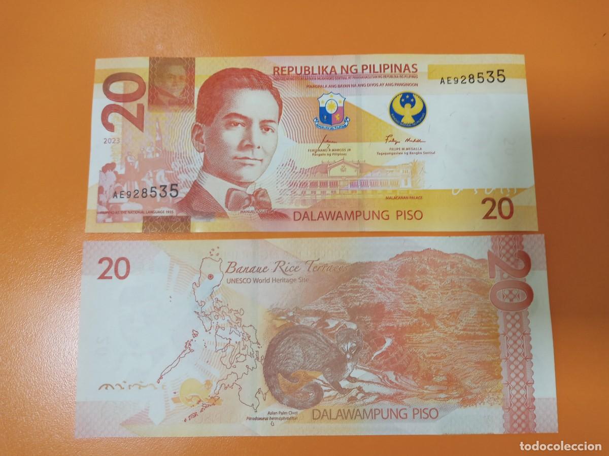Billetes extranjeros: FILIPINAS 20 PISO 2023