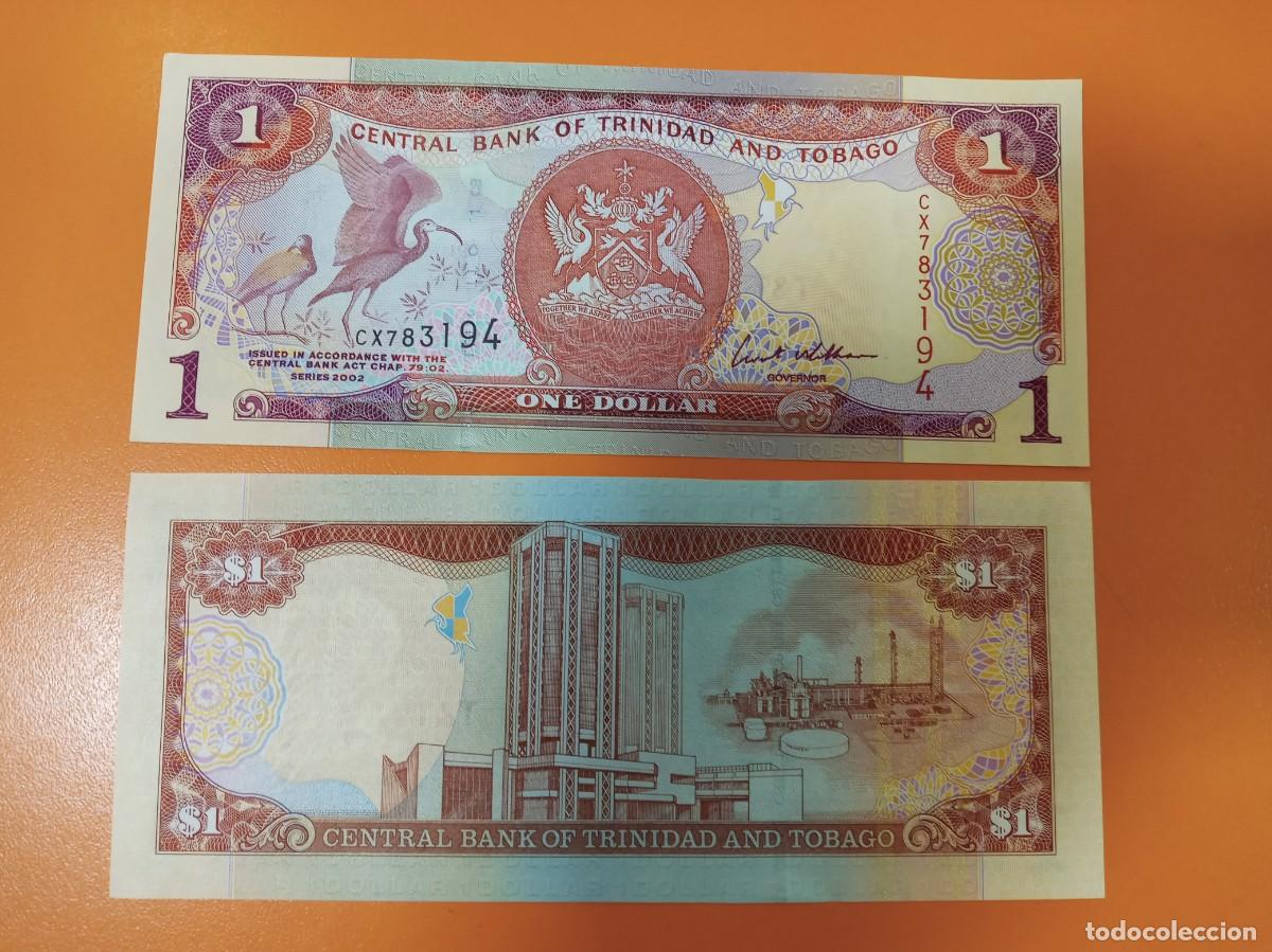 Billetes extranjeros: TRINIDAD Y TOBAGO 1 D&Oacute;LAR 2002